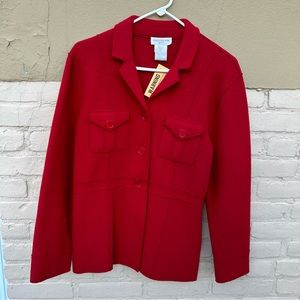 Vintage Red Blazer Coat